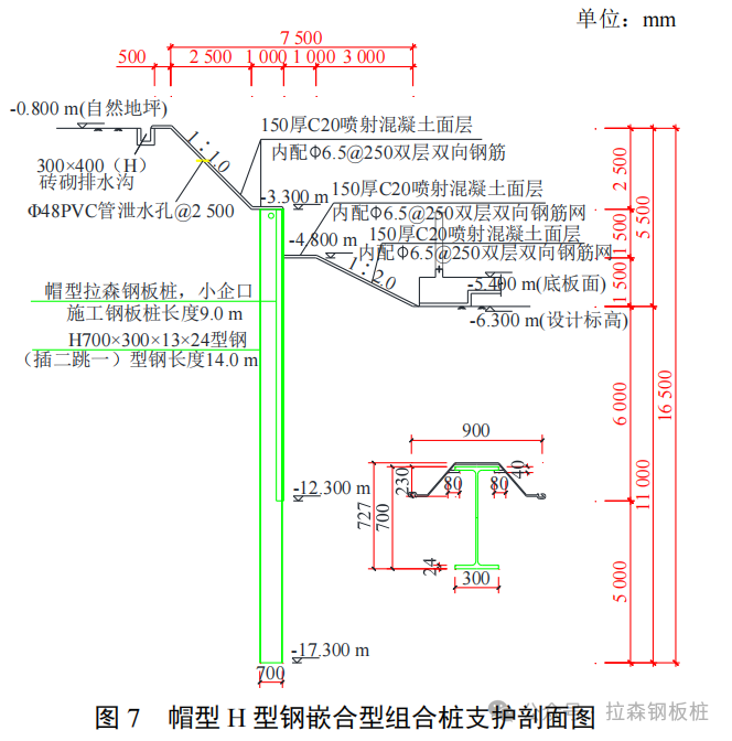 帽型H型钢嵌合型组合桩在软土基坑中的应用