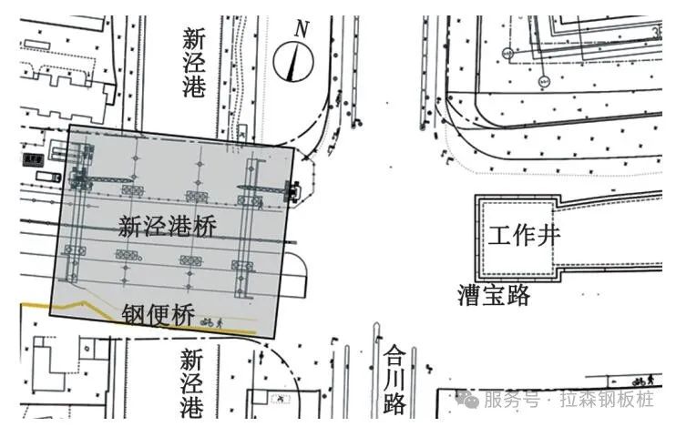 拉森钢板桩在新泾港桥基坑施工的应用