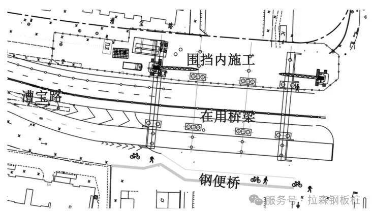 拉森钢板桩在新泾港桥基坑施工的应用